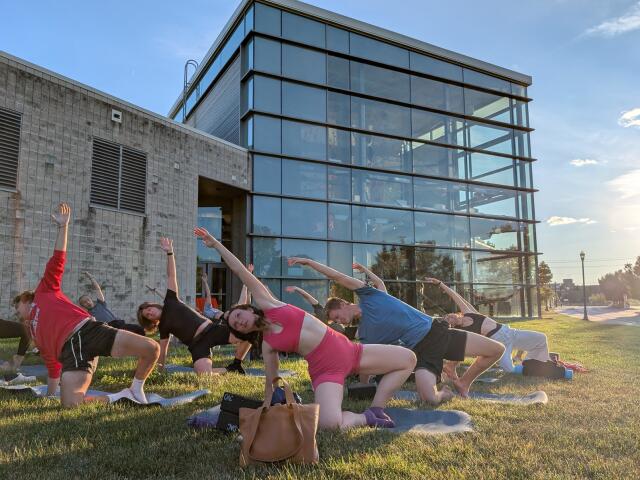 Wide Shot of Yoga for Climbers