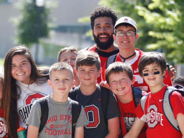 Kids at summer camp smiling