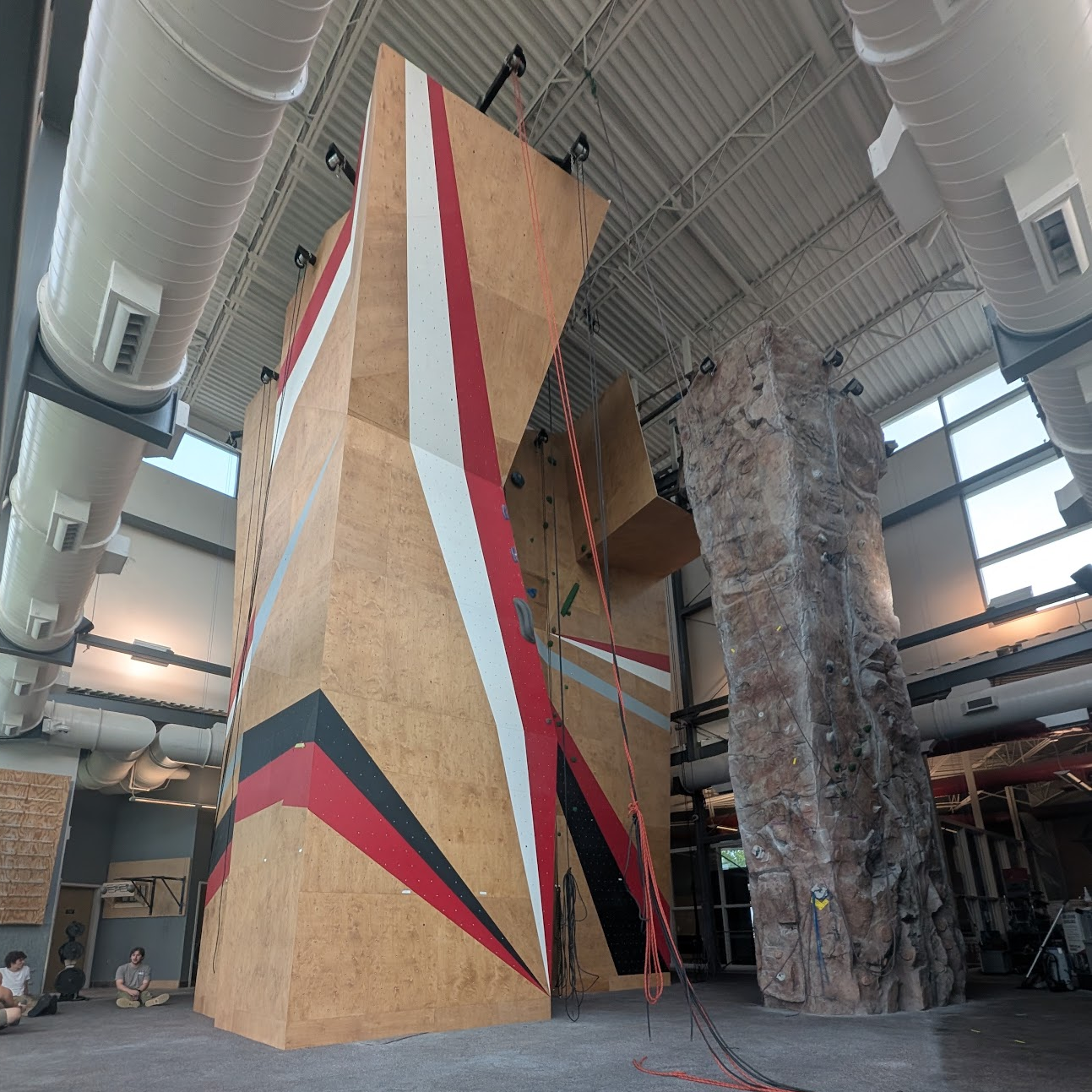 Wide Shot of Renovated OAC Climbing Wall
