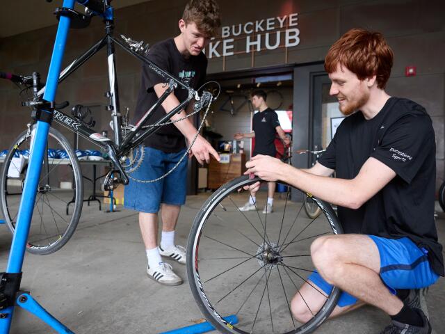 Wide Shot of Expert Bike Service